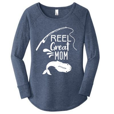 Reel Great Mom Fishing Gift Women's Perfect Tri Tunic Long Sleeve Shirt