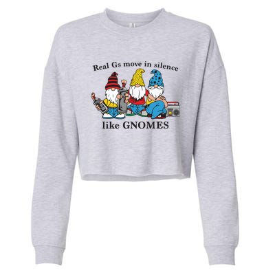 Real G’S Move In Silence Cropped Pullover Crew