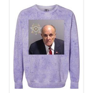 Rudy Giuliani Mugshot Colorblast Crewneck Sweatshirt