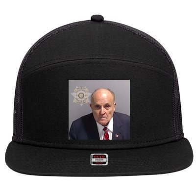Rudy Giuliani Mugshot 7 Panel Mesh Trucker Snapback Hat