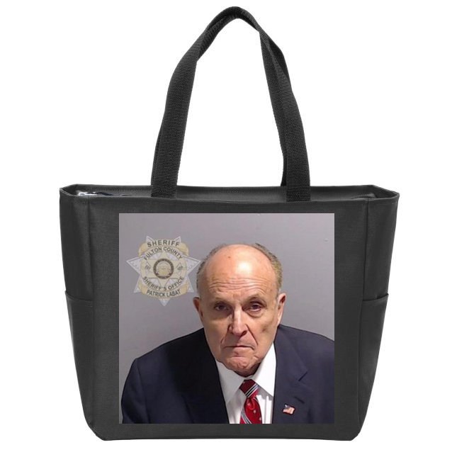 Rudy Giuliani Mugshot Zip Tote Bag