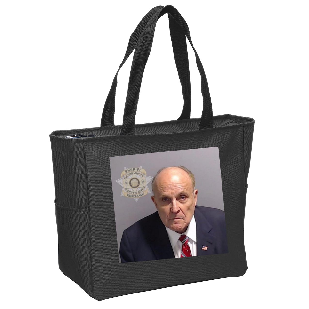 Rudy Giuliani Mugshot Zip Tote Bag