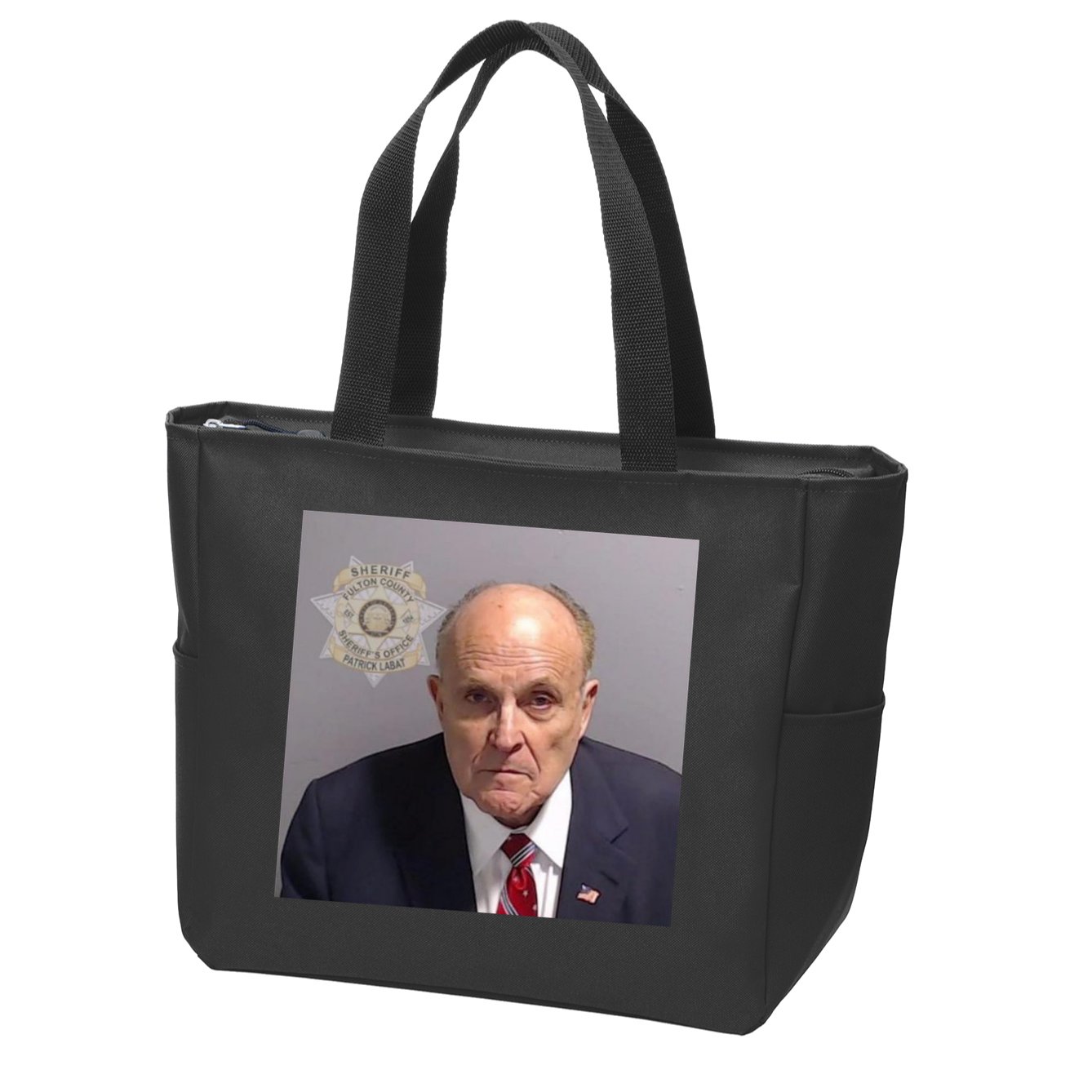 Rudy Giuliani Mugshot Zip Tote Bag