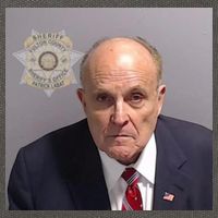 Rudy Giuliani Mugshot Cotton Canvas Backpack