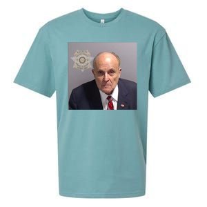 Rudy Giuliani Mugshot Sueded Cloud Jersey T-Shirt