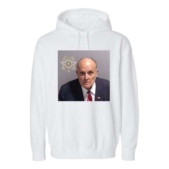 Rudy Giuliani Mugshot Garment-Dyed Fleece Hoodie