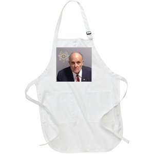 Rudy Giuliani Mugshot Full-Length Apron With Pockets