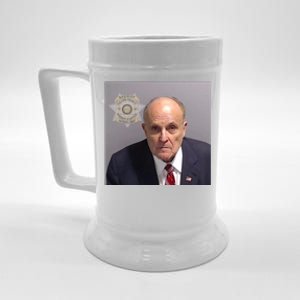 Rudy Giuliani Mugshot Beer Stein