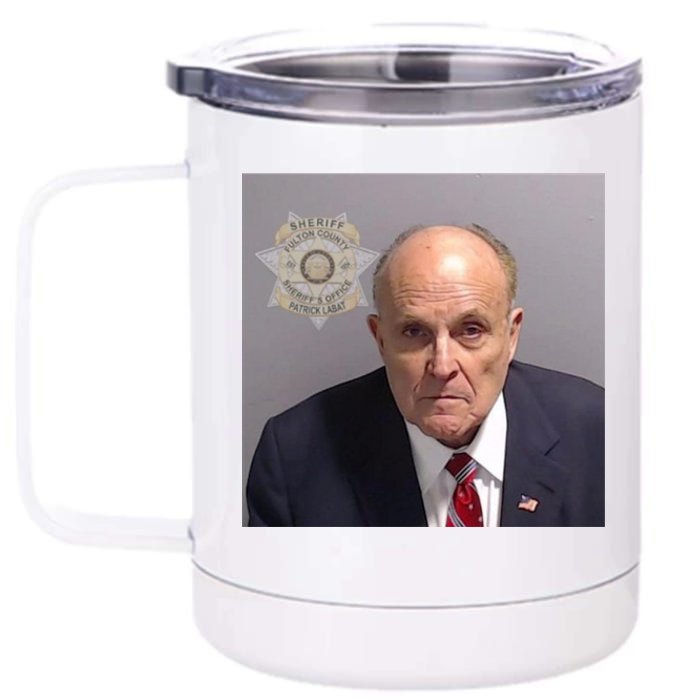 Rudy Giuliani Mugshot 12 oz Stainless Steel Tumbler Cup