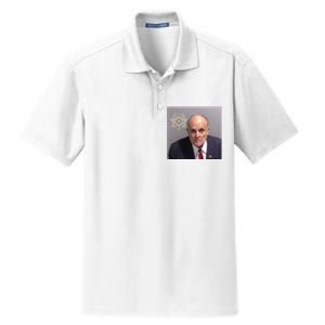 Rudy Giuliani Mugshot Dry Zone Grid Polo