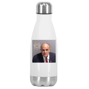 Rudy Giuliani Mugshot Stainless Steel Insulated Water Bottle