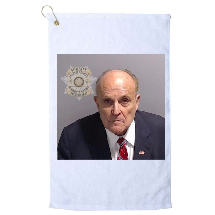 Rudy Giuliani Mugshot Golf Towel