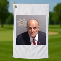 Rudy Giuliani Mugshot Golf Towel