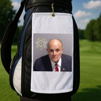 Rudy Giuliani Mugshot Golf Towel