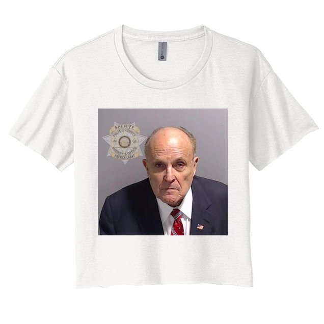Rudy Giuliani Mugshot Crop Top