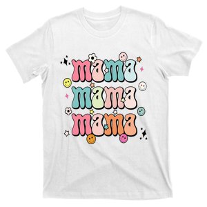 Retro Groovy Mama Matching Family Mother's Day Party T-Shirt