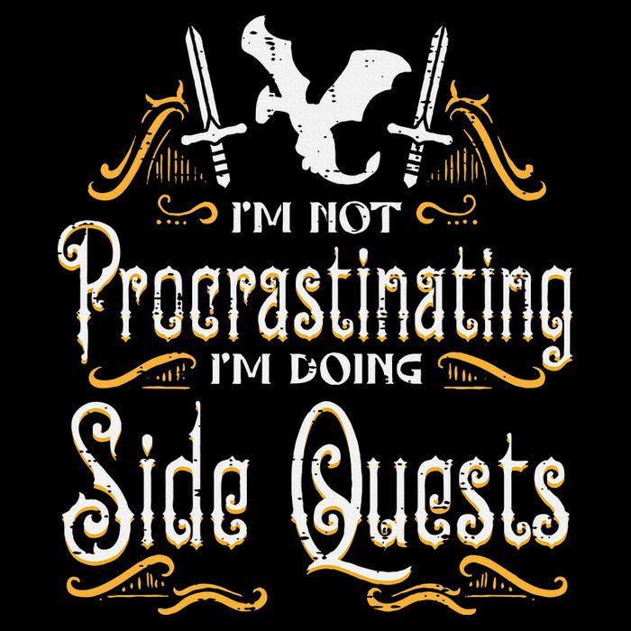 Rpg Gamer Not Procrastinating Side Quest 16 in Basic Backpack