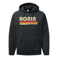 Ronin Gift Name Personalized Funny Retro Vintage Birthday Performance Fleece Hoodie