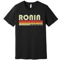 Ronin Gift Name Personalized Funny Retro Vintage Birthday Premium T-Shirt