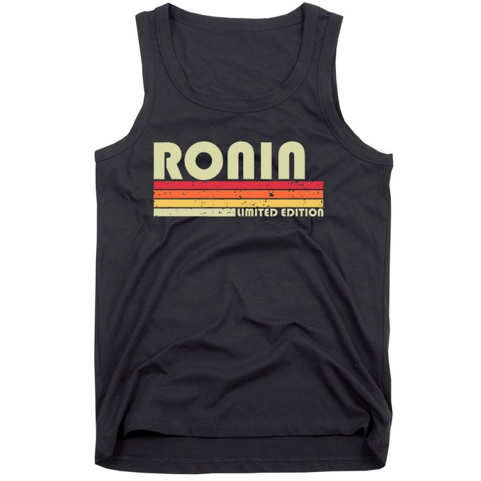 Ronin Gift Name Personalized Funny Retro Vintage Birthday Tank Top