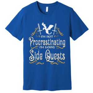 Rpg Gamer Not Procrastinating Side Quest Premium T-Shirt