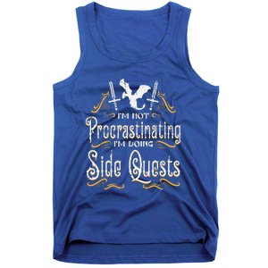 Rpg Gamer Not Procrastinating Side Quest Tank Top