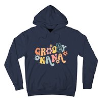 Retro Groovy Nana Matching Family 1st Birthday Party Hoodie