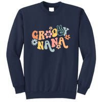 Retro Groovy Nana Matching Family 1st Birthday Party Sweatshirt