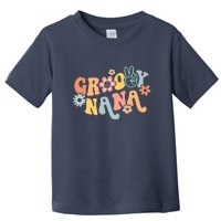 Retro Groovy Nana Matching Family 1st Birthday Party Toddler T-Shirt