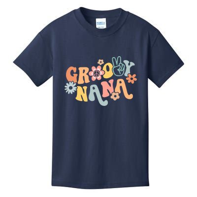 Retro Groovy Nana Matching Family 1st Birthday Party Kids T-Shirt