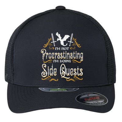 Rpg Gamer Not Procrastinating Side Quest Flexfit Unipanel Trucker Cap