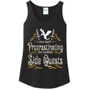 Rpg Gamer Not Procrastinating Side Quest Ladies Essential Tank