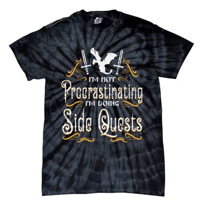 Rpg Gamer Not Procrastinating Side Quest Tie-Dye T-Shirt