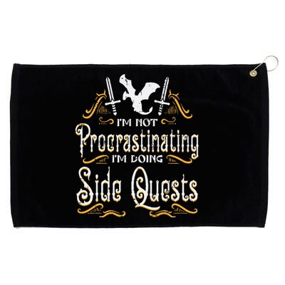 Rpg Gamer Not Procrastinating Side Quest Grommeted Golf Towel