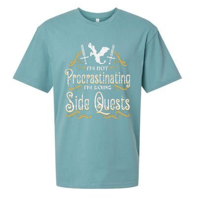 Rpg Gamer Not Procrastinating Side Quest Sueded Cloud Jersey T-Shirt