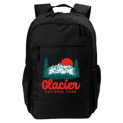 Retro Glacier National Park 80S Mountain Graphic Gift Backpack