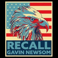 Recall Gavin Newsom 4th of July US American Flag Eagle Mesh Reversible Basketball Jersey Tank
