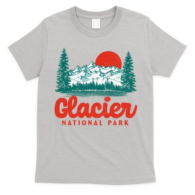 Retro Glacier National Park 80's Mountain T-Shirt