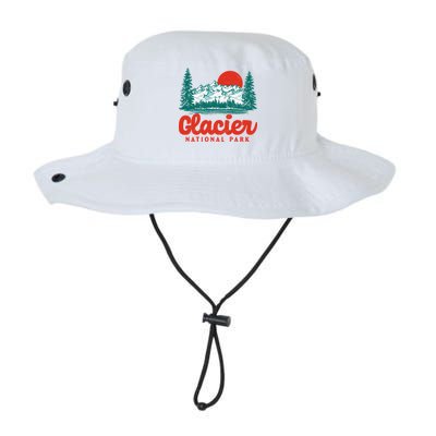 Retro Glacier National Park 80's Mountain Bucket Hat