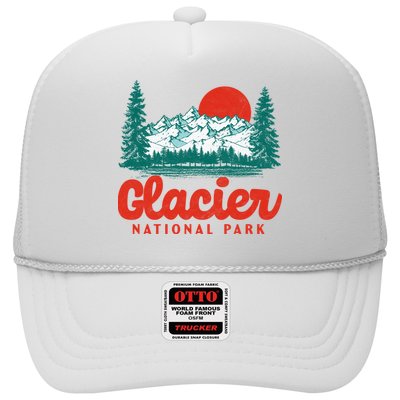 Retro Glacier National Park 80's Mountain Trucker Hat