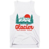 Retro Glacier National Park 80's Mountain Tank Top