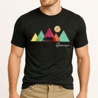 Retro Glacier National Park Montana Cooling Performance Crew T-Shirt