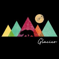 Retro Glacier National Park Montana Sustainable Bucket Hat