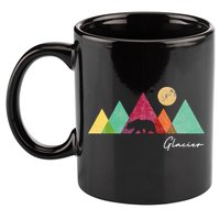Retro Glacier National Park Montana 11oz C Handle Ceramic Mug