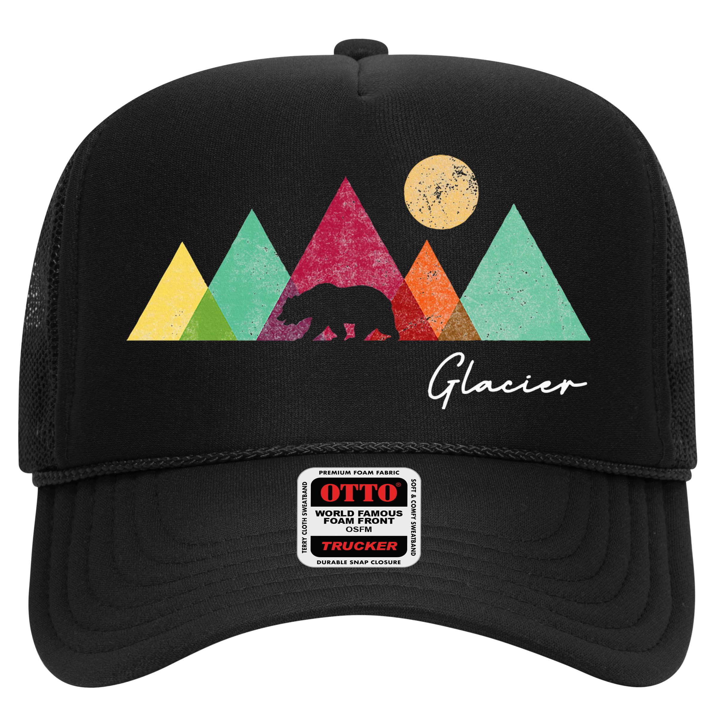 Retro Glacier National Park Montana Hat