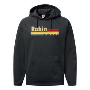 Robin Gift Name Personalized Birthday Funny Christmas Performance Fleece Hoodie