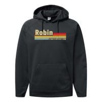 Robin Gift Name Personalized Birthday Funny Christmas Performance Fleece Hoodie