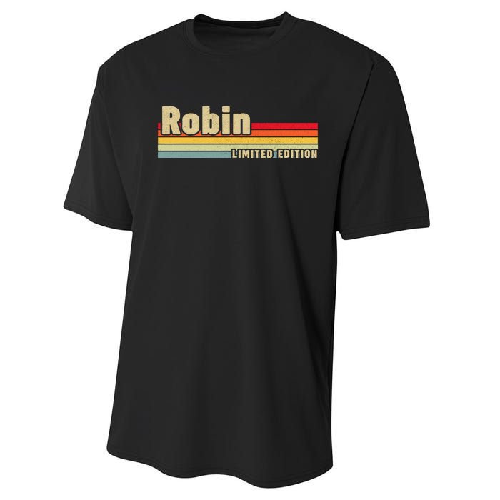 Robin Gift Name Personalized Birthday Funny Christmas Performance Sprint T-Shirt