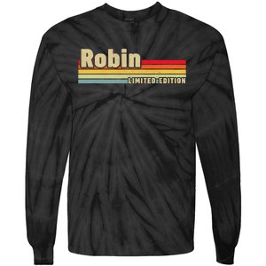 Robin Gift Name Personalized Birthday Funny Christmas Tie-Dye Long Sleeve Shirt