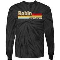 Robin Gift Name Personalized Birthday Funny Christmas Tie-Dye Long Sleeve Shirt